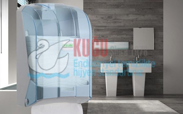 C-Z Katlı Tuvalet Kağıdı Dispenseri (Şeffaf) K6T