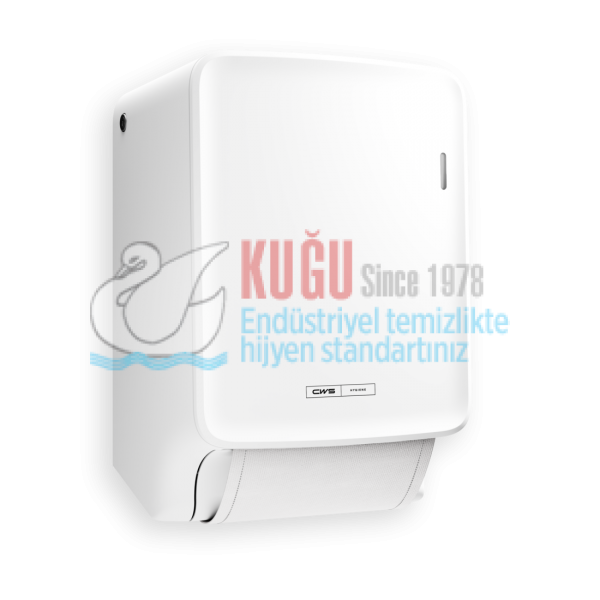 2541001700383 Beyaz Renk CWS Pureline Yıkanabilinir Kumaş Havlu Aparatı Dispanseri - Görsel 2