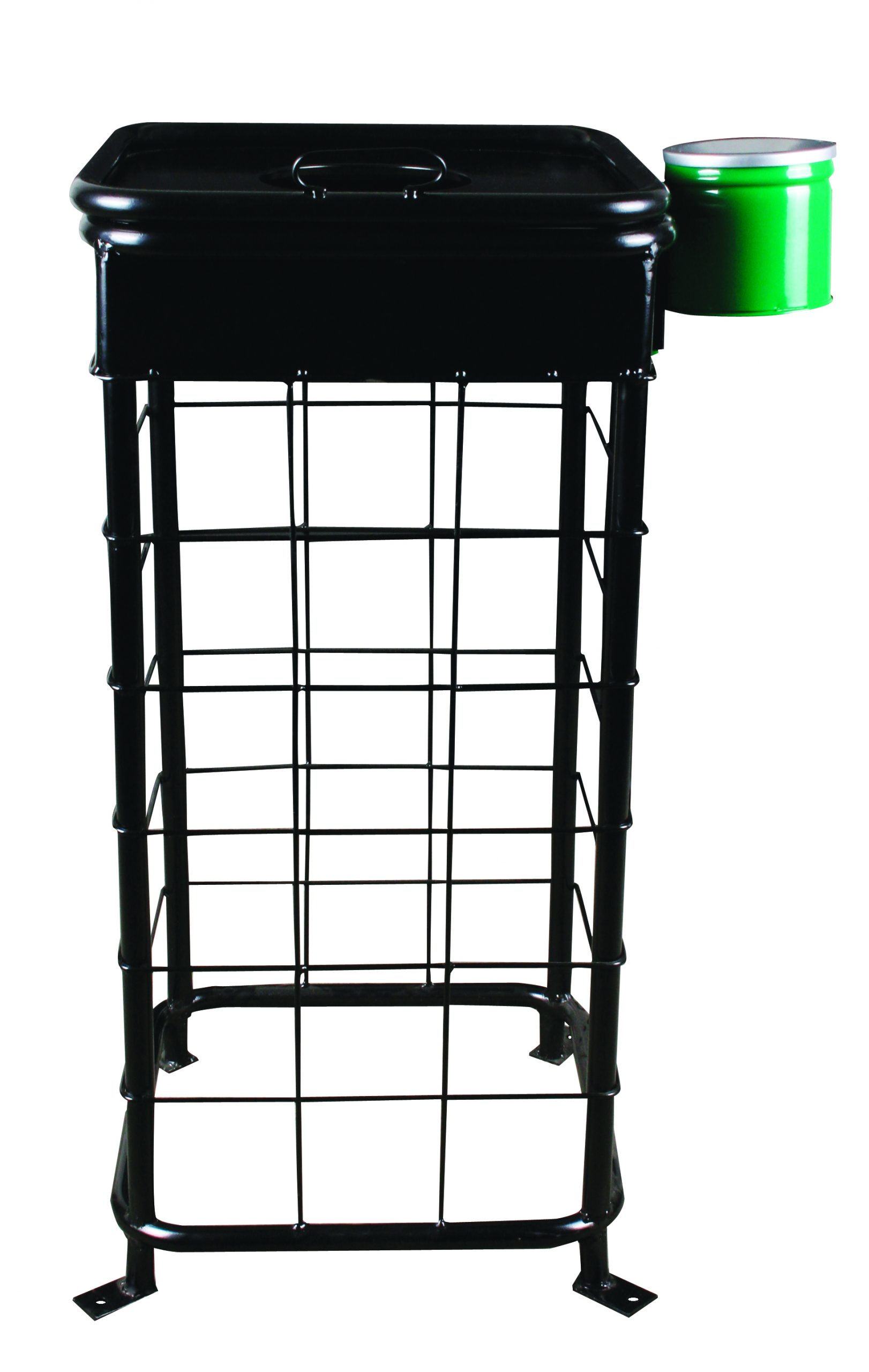 KGS-4139 Poşetli Dört Ayaklı Küllük Hazneli Boyalı Dış Mekan Çöp Kovası