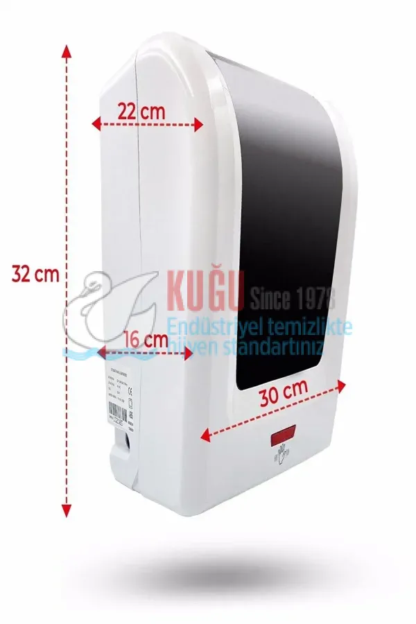 KGF-F047 Beyaz Renk FOTOSELLİ Elektrikli ve Pilli 21 cm KAĞIT HAVLU VERİCİ - Görsel 6