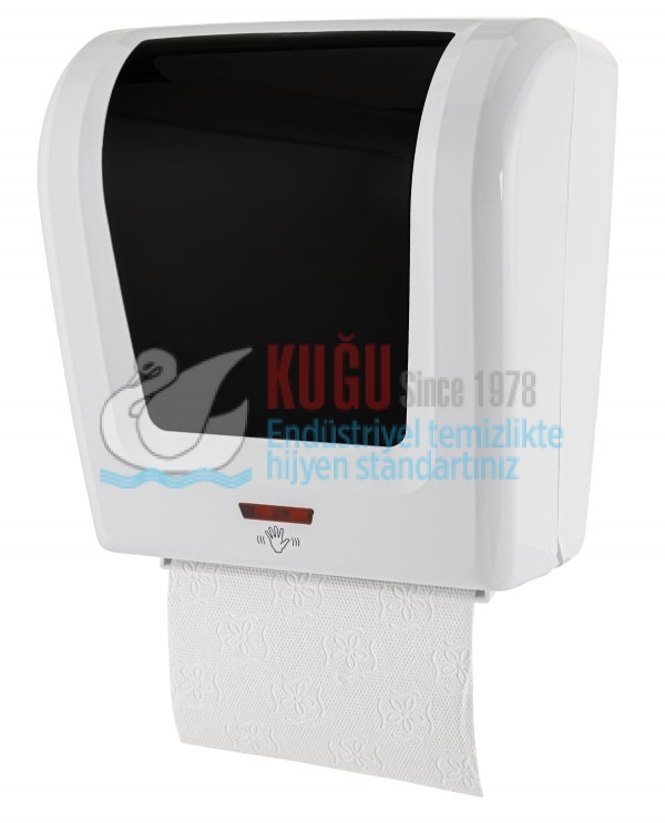 KGF-F047 Beyaz Renk FOTOSELLİ Elektrikli ve Pilli 21 cm KAĞIT HAVLU VERİCİ - Görsel 7