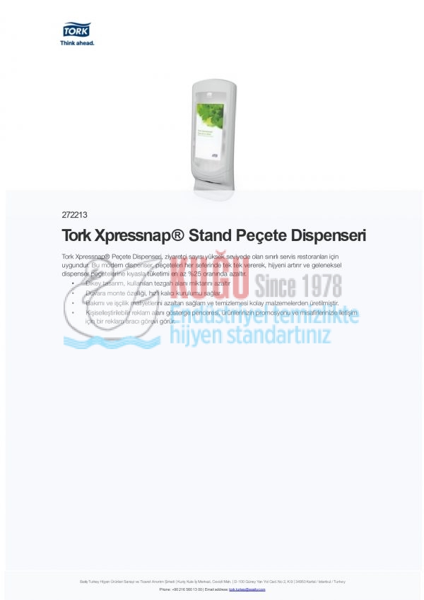 KT-272213 Tork Xpressnap® Stand Peçete Dispenseri - Görsel 5