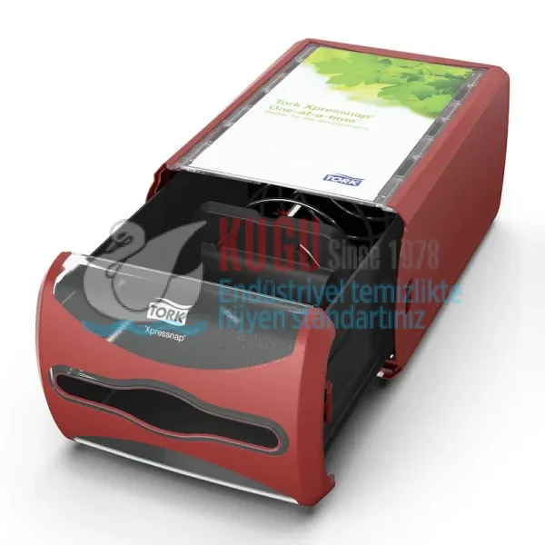 KT-272512 Tork Xpressnap® Kırmızı Tezgah Üstü Peçete Dispenseri - Görsel 4