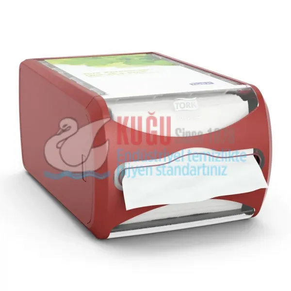 KT-272512 Tork Xpressnap® Kırmızı Tezgah Üstü Peçete Dispenseri - Görsel 2