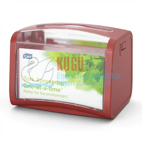 KT-272612 Tork Xpressnap® Kırmızı Masa Üstü Peçete Dispenseri - Görsel 2