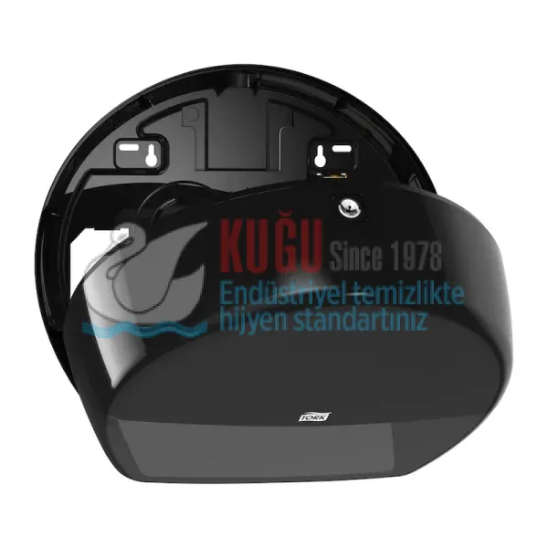 KT-555008 Tork Siyah T2 Sistem Mini Jumbo WC Tuvalet Kâğıdı Dispenseri - Görsel 4