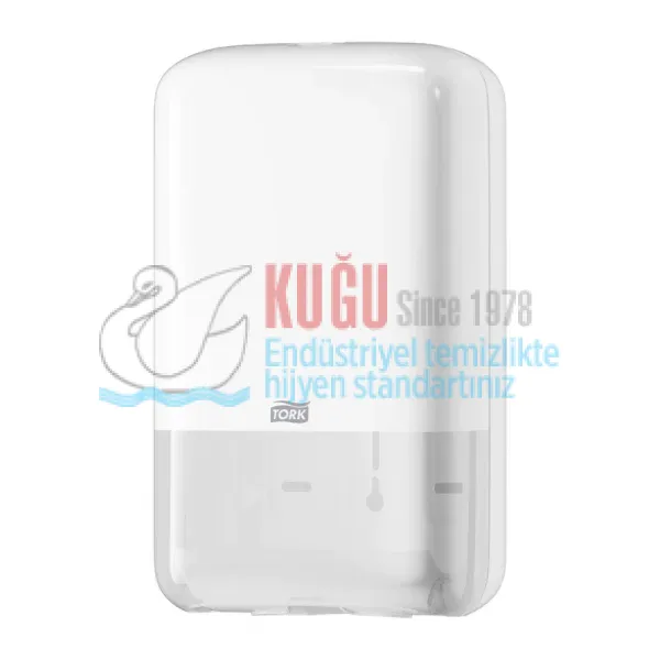 KT-556000 Beyaz Tork T3 Sistem C Katlamalı Tuvalet Kâğıdı Dispenseri - Görsel 2