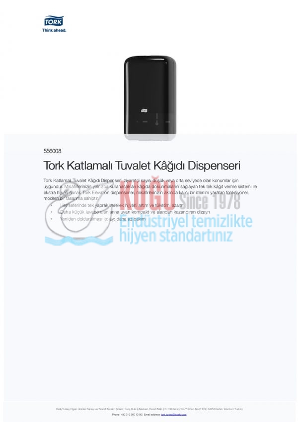 KT-556008 Siyah Tork T3 Sistem C Katlamalı Tuvalet Kâğıdı Dispenseri - Görsel 8