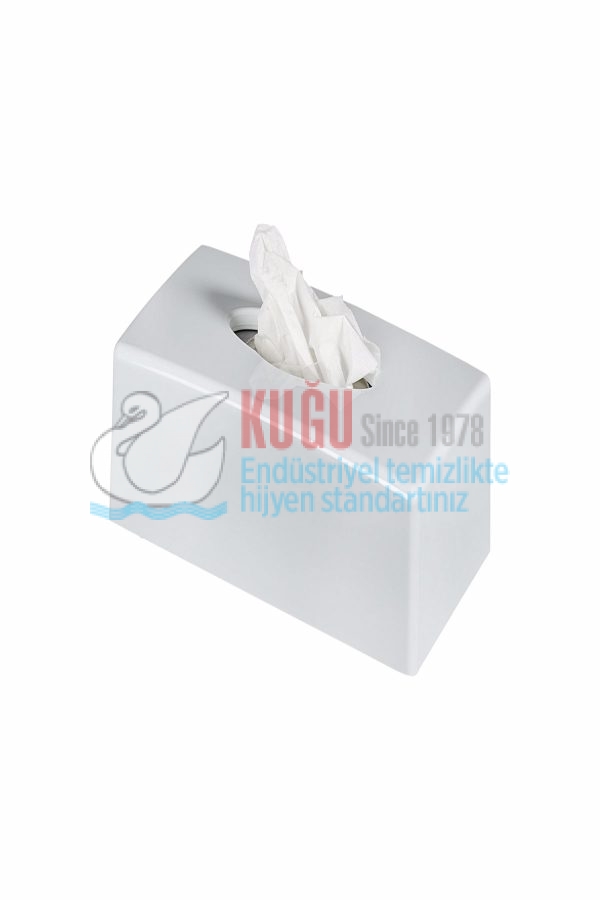 8551 Beyaz Kağıt Mendil Kutusu Banyo ve Mutfak Dispanseri Aparatı - Görsel 5
