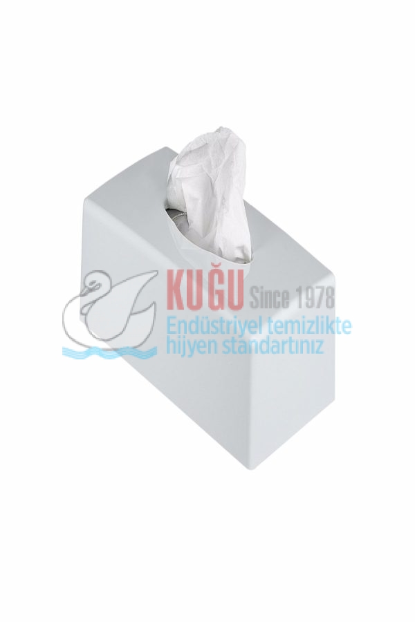8551 Beyaz Kağıt Mendil Kutusu Banyo ve Mutfak Dispanseri Aparatı - Görsel 4