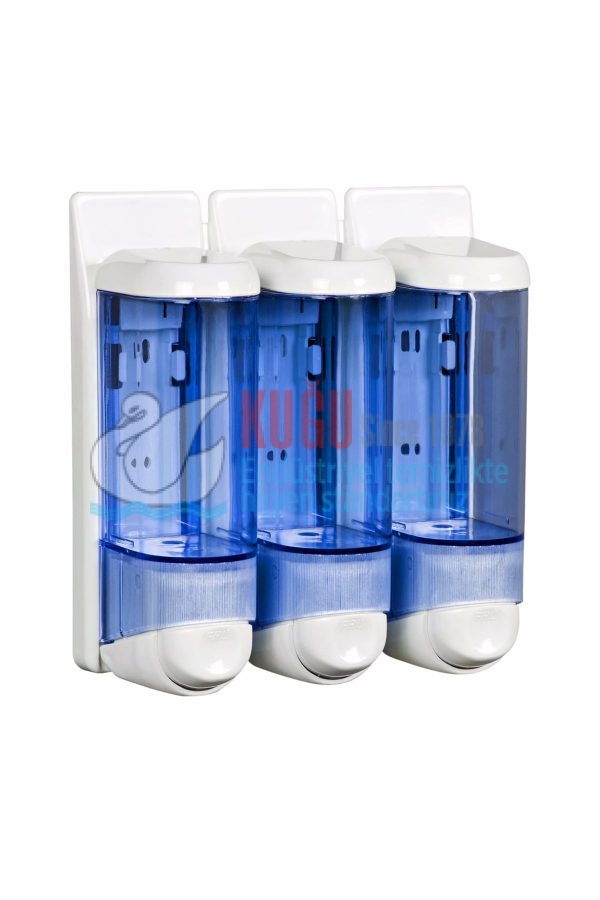 8522 Şeffaf Mavi ÜÇLÜ 3X250 750 ML  SIVI SABUN DEZENFEKTAN VE ŞAMPUAN Banyo ve Mutfak APARATI