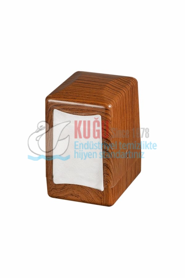 KGB-19338 Ahşap Masaüstü Peçete Mutfak Dispanseri Aparatı