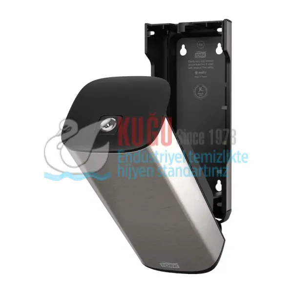 KT-460010 Tork Paslanmaz Çelik Metal 1 Litre Hacimli S4 Sistem Köpük Sabun ve Cilt Bakım Dispenseri - Görsel 3