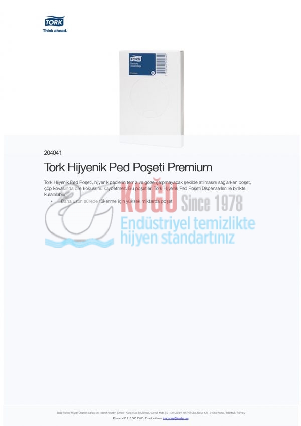 KT-204041 Tork Hijyenik Ped Poşeti Premium - Görsel 6