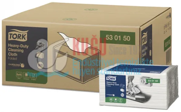 KT-530150 Tork Beyaz Dayanıklı Temizlik Bezi - Görsel 3
