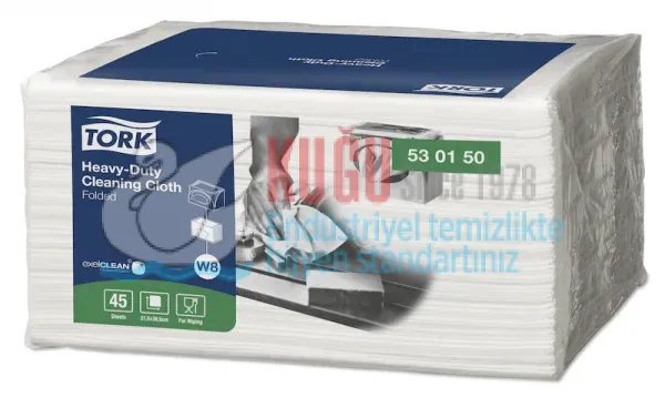 KT-530150 Tork Beyaz Dayanıklı Temizlik Bezi