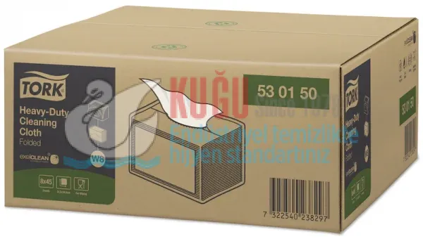 KT-530150 Tork Beyaz Dayanıklı Temizlik Bezi - Görsel 2