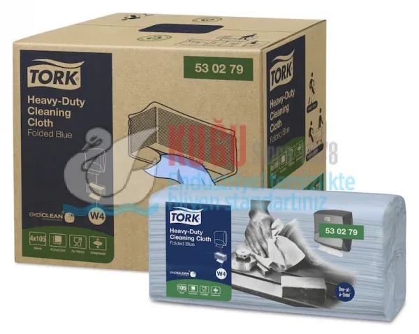 KT-530279 Tork W4 Sistem Z Katlı Temizlik Bezi Ağır Kirler (1 Paket 105 Adet-Koli İçi 4 Paket) - Görsel 4