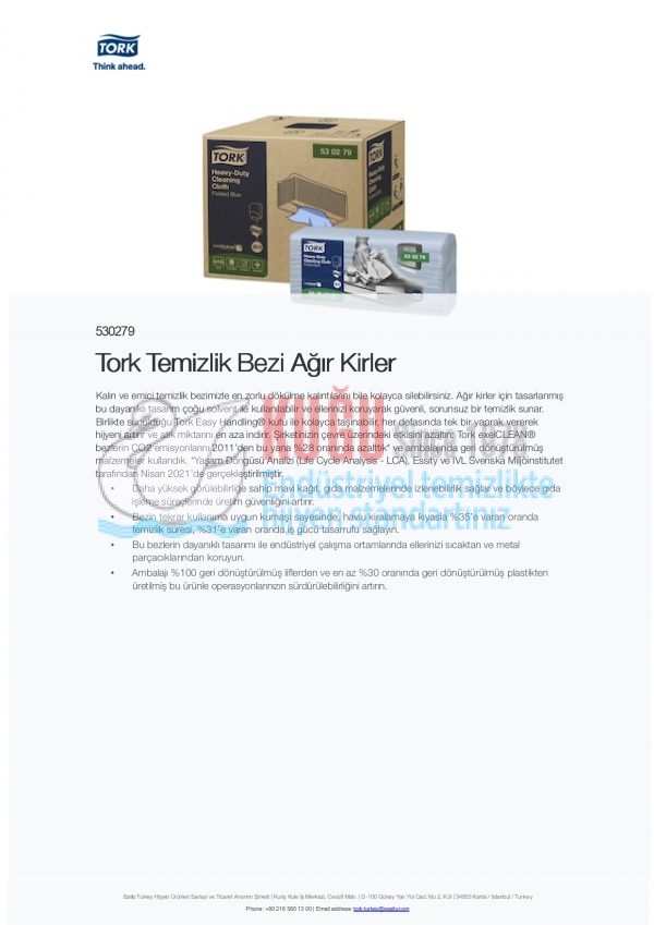 KT-530279 Tork W4 Sistem Z Katlı Temizlik Bezi Ağır Kirler (1 Paket 105 Adet-Koli İçi 4 Paket) - Görsel 9