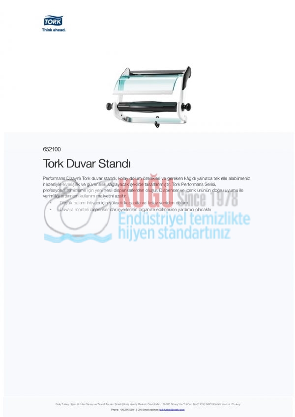 KT-652100 Tork Temizlik Bezi Duvar Standı - Görsel 5