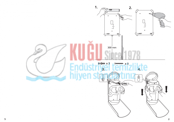KT-564008 Tork Siyah Mini B3 Sistem 5L Çöp Kovası - Görsel 9