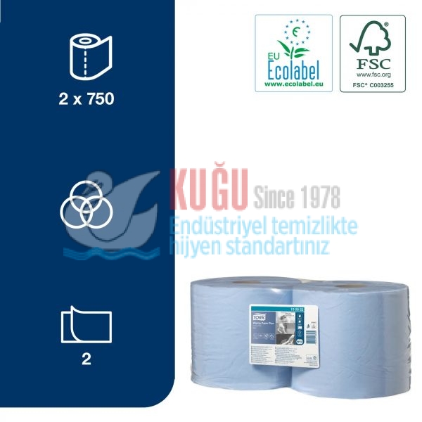 KT-130052 Tork W1 Sistem Silme Kağıdı Plus (1 Rulo 255 Metre-Koli İçi 2 Rulo) - Görsel 3