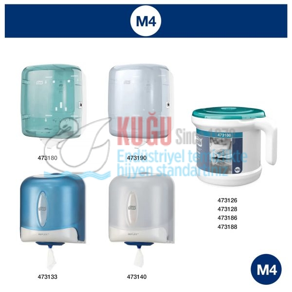 KT-473242 Tork Reflex™ M4 Sistem Endüstriyel İçten Çekmeli Havlu Kâğıt (300 Metre 1 Rulo-Koli İçi 6 Rulo) - Görsel 7