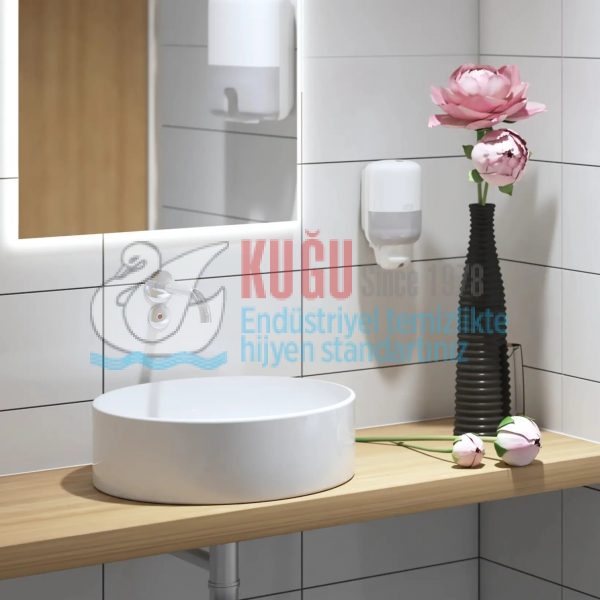 KT-561000 Tork Beyaz Mini 475 ML S2 Sistem Sıvı Sabun ve Duş Kremi Dispenseri - Görsel 8