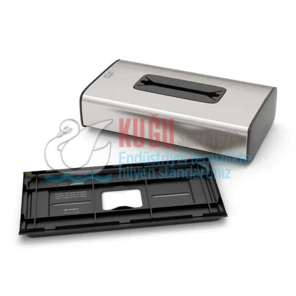 KT-460013 Tork Paslanmaz Çelik Kutu Mendil Dispenseri - Görsel 3