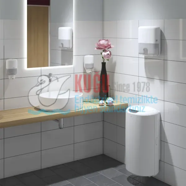 KT-561000 Tork Beyaz Mini 475 ML S2 Sistem Sıvı Sabun ve Duş Kremi Dispenseri - Görsel 6