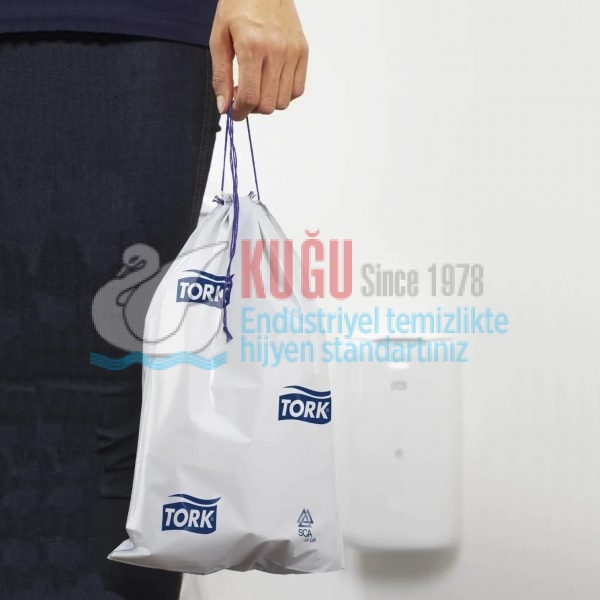 KT-564000 Tork Beyaz Mini B3 Sistem 5L Çöp Kovası - Görsel 2
