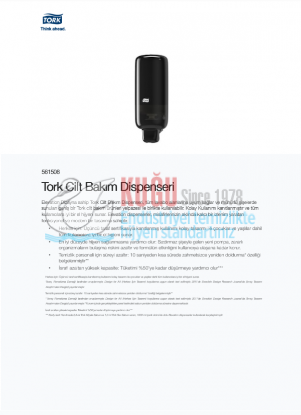 KT-561508 Tork S4 Sistem Siyah 1 Litre Cilt Bakım ve Köpük Sabun Dispenseri - Görsel 10