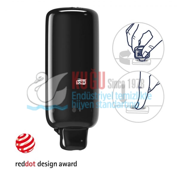 KT-561508 Tork S4 Sistem Siyah 1 Litre Cilt Bakım ve Köpük Sabun Dispenseri - Görsel 5