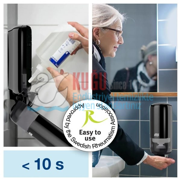 KT-561508 Tork S4 Sistem Siyah 1 Litre Cilt Bakım ve Köpük Sabun Dispenseri - Görsel 7