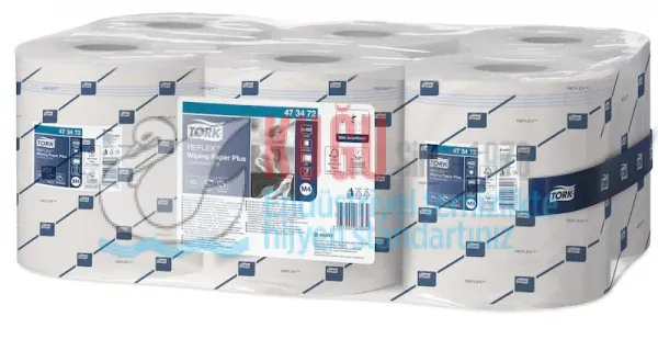 KT-473472 Tork Reflex™ M4 Sistem 2 Katlı Endüstriyel Havlu Kâğıt Plus (151 Metre 1 Rulo-Koli İçi 6 Rulo) - Görsel 4
