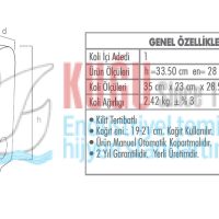 AUTOCUT ÖLÇÜLERİ