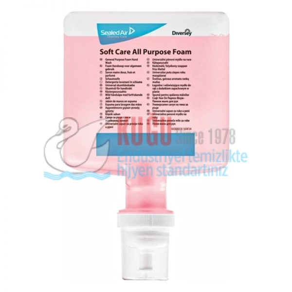 70024363 4'LÜ Soft Care All Purpose Foam Köpük Sabun 1.3 lt - Görsel 3