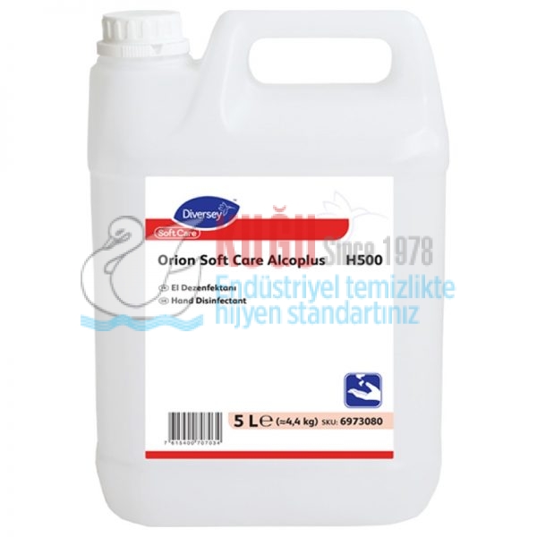 6973080 Diversey Orion SoftCare Alcoplus H500 El Dezenfektanı 5 L - Görsel 3