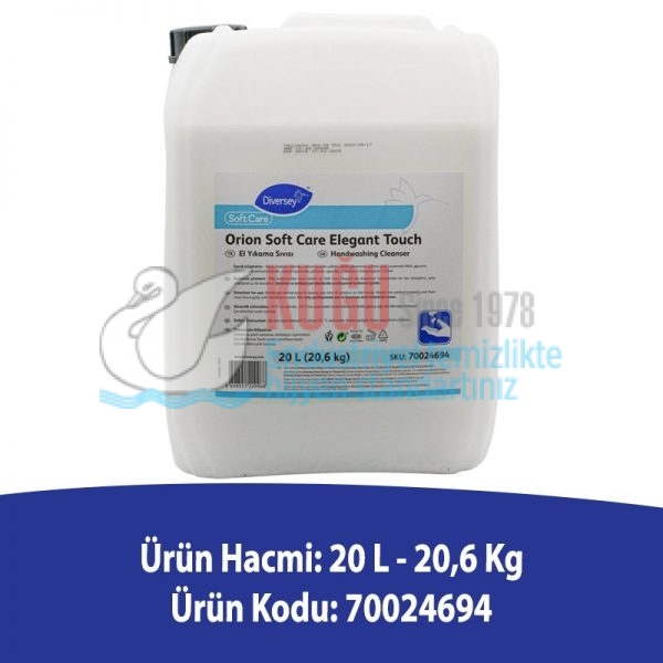 70024694 Diversey Soft Care Elegant Touch 20 Litre Beyaz Sedefli Parfümlü El Yıkama Sabunu - Görsel 2