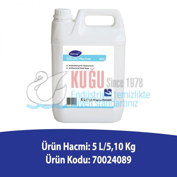 70024089 Diversey Soft Care Plus Free H43 El Yıkama Sıvısı 5lt - Görsel 2
