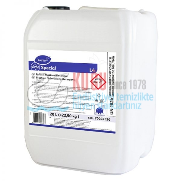 70024520 DİVERSEY SUMA SPECIAL L4 20 LT BULAŞIK MAKİNASI DETERJANI - Görsel 3