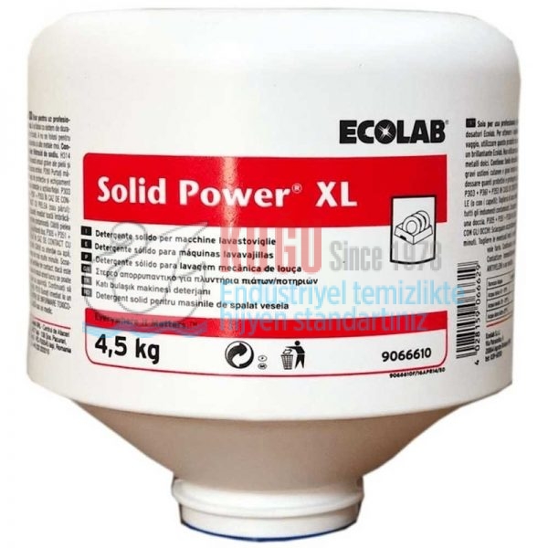 30231 Ecolab Solid Power XL Katı Bulaşık Makinesi Deterjanı Konsantre 4.50 Kg