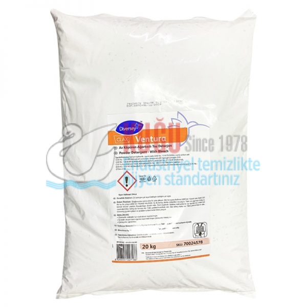 70024578 Diversey Clax Ventura Az Köpüren Ağartıcılı Toz Deterjan 20 Kg - Görsel 2