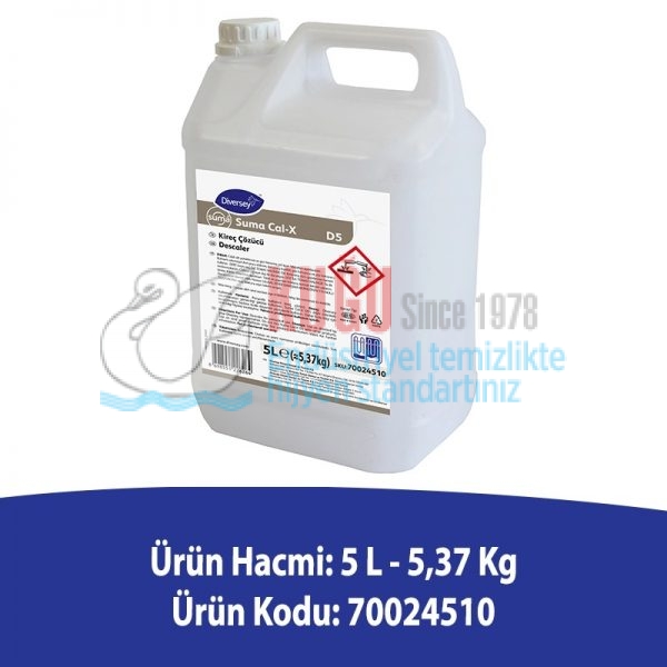 70024510 Diversey Suma D5 Cal-X Kireç Çözücü - Görsel 3