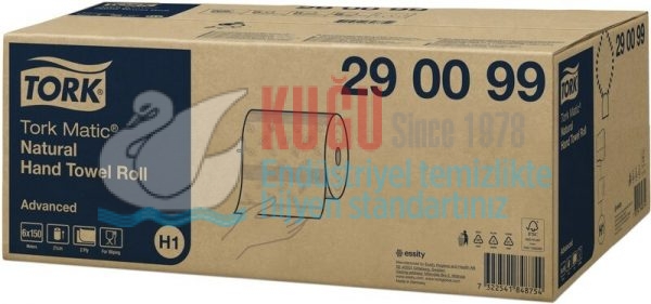 KT-290099 Tork Matic® Naturel Hareketli El Havlusu 2 Katlı Gelişmiş H1 Gri (1 Rulo 150 Metre-Koli İçi 6 Rulo) - Görsel 3