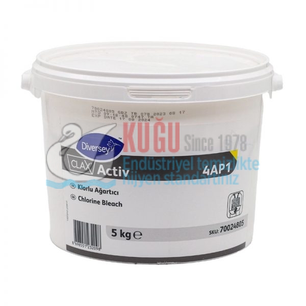 70024805 Diversey Clax Activ 4AP1 Klorlu Ağartıcı 5 Kg - Görsel 3