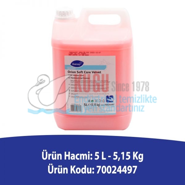 70024497 Diversey Orion Soft Care Velvet 5 Litre El Yıkama Sıvısı - Görsel 2
