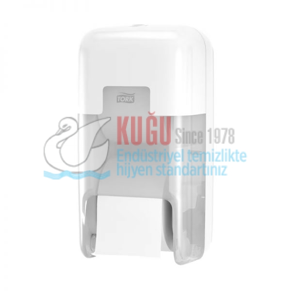 KT-558041 Tork OptiServe® Beyaz Renk Kartonsuz 2 Ruloluk Tuvalet Kağıdı Dispenseri
