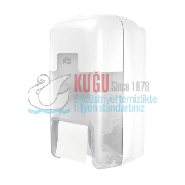 KT-558041 Tork OptiServe® Beyaz Renk Kartonsuz 2 Ruloluk Tuvalet Kağıdı Dispenseri - Görsel 2
