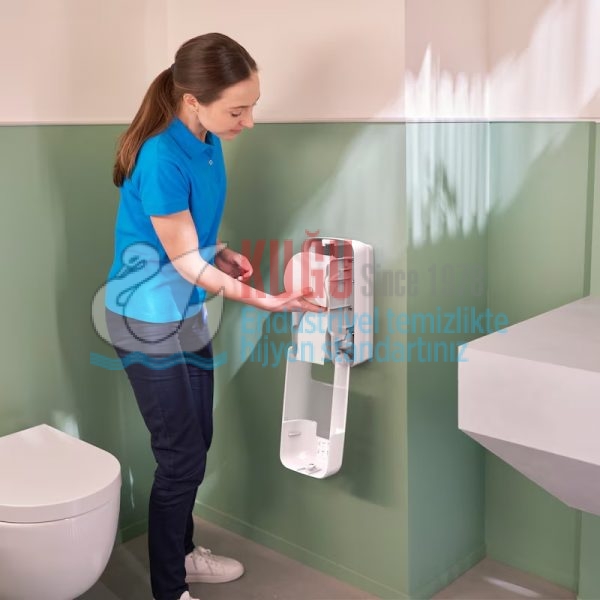 KT-558041 Tork OptiServe® Beyaz Renk Kartonsuz 2 Ruloluk Tuvalet Kağıdı Dispenseri - Görsel 4